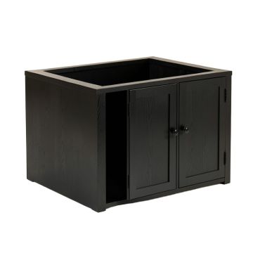 Spruce Bluff Empty Furniture-Style Litter Enclosure - Black