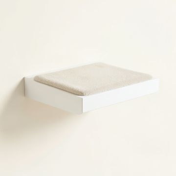 Glen Dell Wall-Mounted Cat Perch - White (synthetic illustration; no displayed measurements)