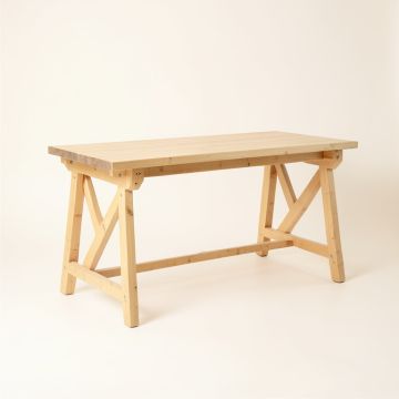 Cove Crest Empty Workshop Workbench - Beige (synthetic illustration; no displayed measurements)