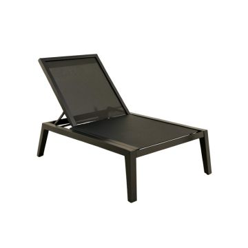 Elm Bluff Outdoor Lounge Chair - Black