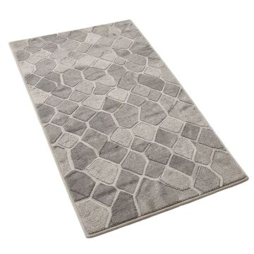 Ines Geometric Gray Area Rug