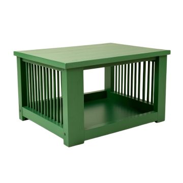 River Brook Empty Furniture-Style Pet Crate - Green