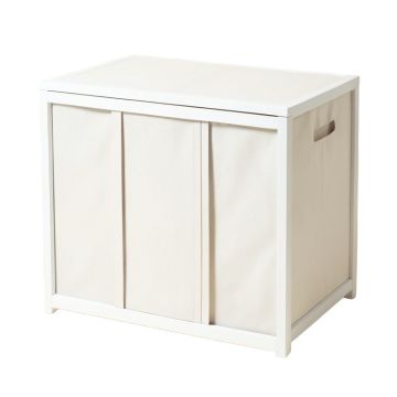 Linen Dual Cabinet Laundry Hamper