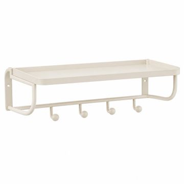 Rowan Brook Wall-Mounted Entryway Organizer Shelf - Ivory