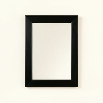 Cliff Canyon Framed Wall Mirror - Black (synthetic illustration; no displayed measurements)