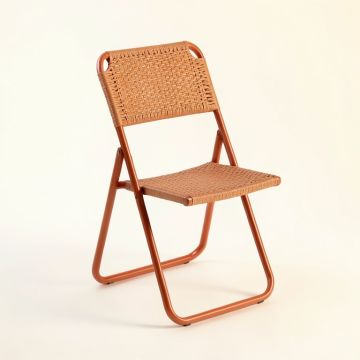 Wren Branch Folding Outdoor Chair - Terracotta (synthetic illustration; no displayed measurements)