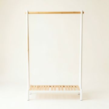 Brook Bridge Empty Garment Rack - White (synthetic illustration; no displayed measurements)