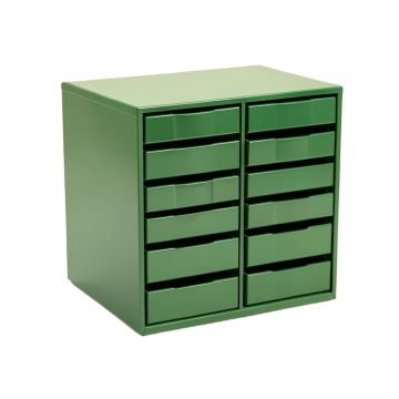 Flint Bluff Small-Parts Storage Drawer Cabinet - Green