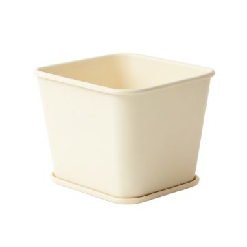 Lake Crest Empty Raised Planter - Cream