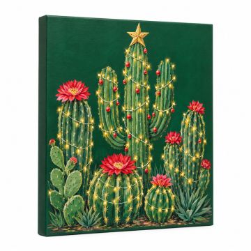 Making Spririts Bright Cacti - Wrapped Canvas Graphic Art Print