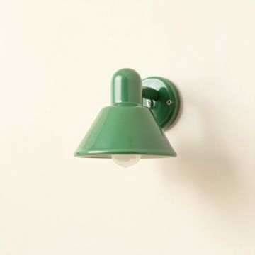 Elm Canyon Wall Sconce Mounted On A Plain Wall - Green (synthetic illustration; no displayed measurements)