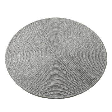 Flint Branch Round Area Rug - Gray
