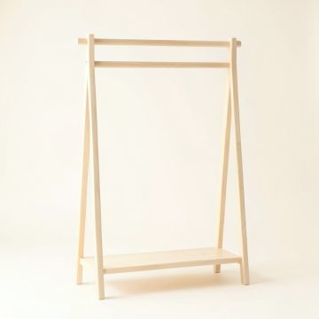 Lake Crossing Empty Garment Rack - Ivory (synthetic illustration; no displayed measurements)