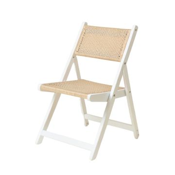 Pine Crossing Folding Outdoor Chair - White