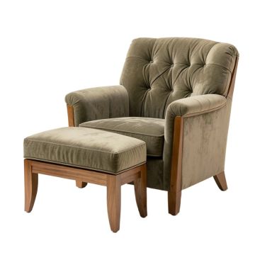 Melo 29.52 '' Wide Tufted Lounge Chair And Ottoman