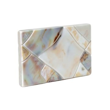 1 '' X 8 '' Authentic Seashell Tile Decorative Mosaic Listello In Abalone Pearl