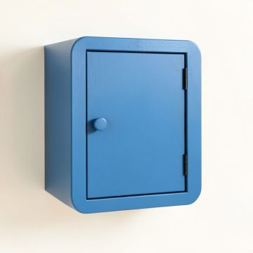 Stone Dell Wall-Mounted Laundry Cabinet - Blue (synthetic illustration; no displayed measurements)