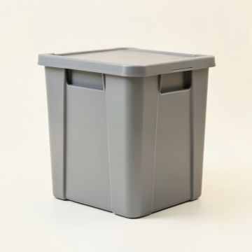 Moss Crest Closed Outdoor Storage Box - Gray (synthetic illustration; no displayed measurements)