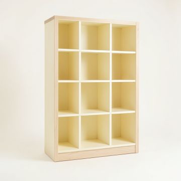 Alder Branch Freestanding Bookcase - Cream (synthetic illustration; no displayed measurements)