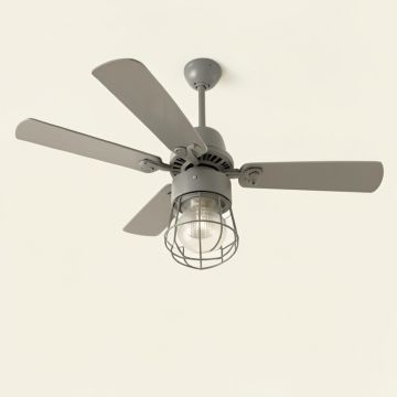 36 '' Reginald 3 - Blade Caged Ceiling Fan With Wall Control (synthetic illustration; no displayed measurements)