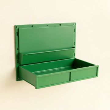 Clay Crossing Empty Wall-Mounted Tool Organizer Panel - Green (synthetic illustration; no displayed measurements)