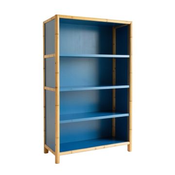 Shore Arc Freestanding Bookcase - Blue