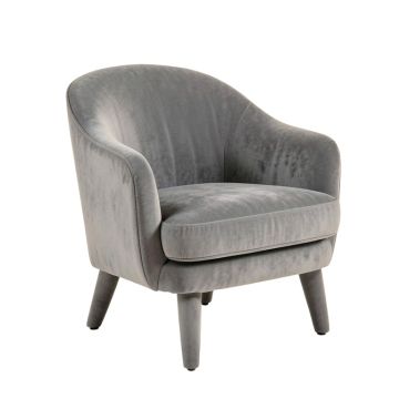 Slate Bend Upholstered Armchair - Gray