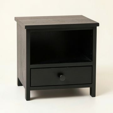 Wren Bend Nightstand - Black (synthetic illustration; no displayed measurements)