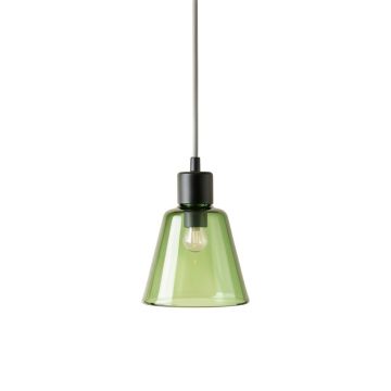Alder Dell Pendant Light Suspended From One Plain Cable - Green