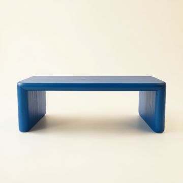 Field Bluff Indoor Bench - Blue (synthetic illustration; no displayed measurements)