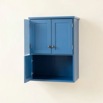 Lake Branch Wall-Mounted Laundry Cabinet - Blue (synthetic illustration; no displayed measurements)