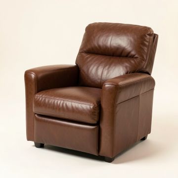 All Star 46 '' Wide Genuine Leather Power Wall Hugger Standard Recliner With Heated Cushion (synthetic illustration; no displayed measurements)