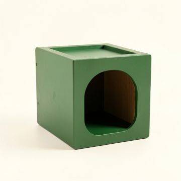 Clay Bend Wall-Mounted Cat Perch - Green (synthetic illustration; no displayed measurements)