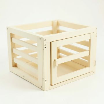 Meadow Falls Empty Furniture-Style Pet Crate - Cream (synthetic illustration; no displayed measurements)
