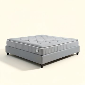 Lansford Tufted Low Profile Standard Bed (synthetic illustration; no displayed measurements)