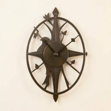 Dormington Treetop Bird Outdoor 18 '' Wall Clock (synthetic illustration; no displayed measurements)
