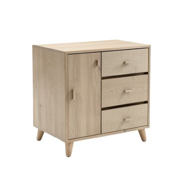 Poplin 36 In . Vanity With Furniture Legs , 1 Door And 3 Drawers On Right