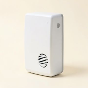 Dual-Sensor Smoke Fire Alarm (synthetic illustration; no displayed measurements)
