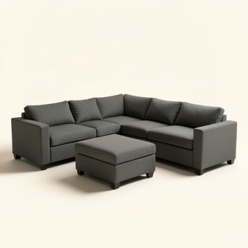 Mielke 44 '' Wide Modular Corner Sectional With Ottoman (synthetic illustration; no displayed measurements)