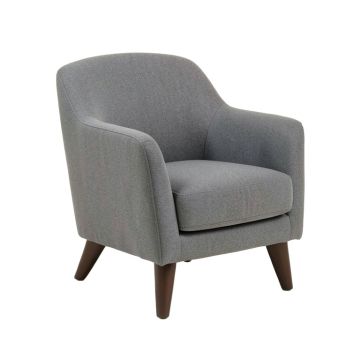 Albertas Upholstered Parsons Chair In Gray (synthetic illustration; no displayed measurements)
