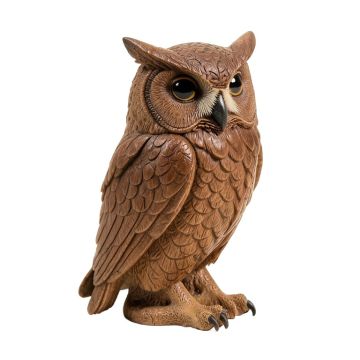 Perching Forest Owl Statue