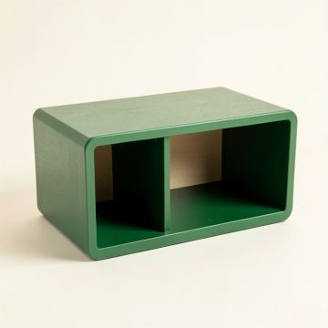 Spruce Bluff Low Toy Storage Unit - Green (synthetic illustration; no displayed measurements)