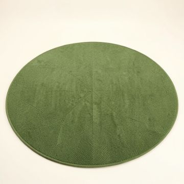 Moss Bend Round Area Rug - Green (synthetic illustration; no displayed measurements)