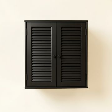 Cove Dale Wall-Mounted Laundry Cabinet - Black (synthetic illustration; no displayed measurements)