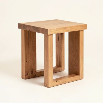 Pabon Sengon Tekik Wooden End Table (synthetic illustration; no displayed measurements)