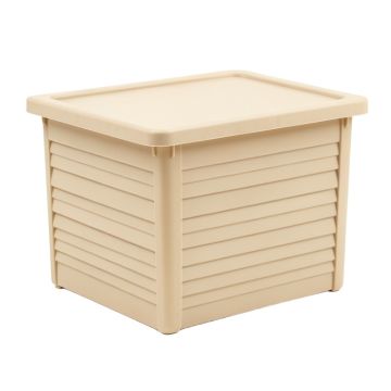 Alder Canyon Closed Outdoor Storage Box - Beige