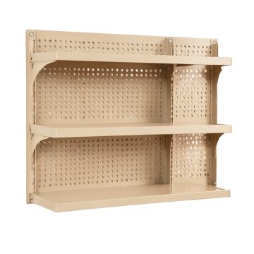 Harbor Canyon Empty Wall-Mounted Tool Organizer Panel - Beige