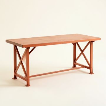 Fern Dell Empty Workshop Workbench - Terracotta (synthetic illustration; no displayed measurements)