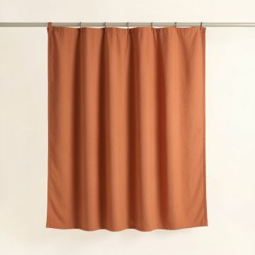 Fern Arc Shower Curtain Hanging Flat From A Plain Rod (synthetic illustration; no displayed measurements)