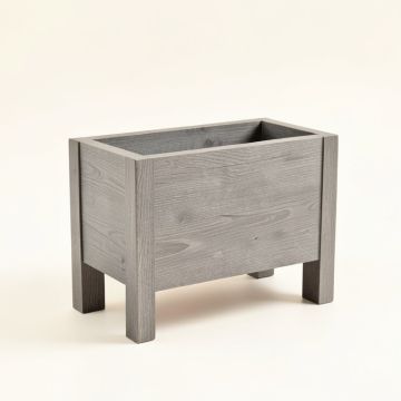 Shore Crest Empty Raised Planter - Gray (synthetic illustration; no displayed measurements)